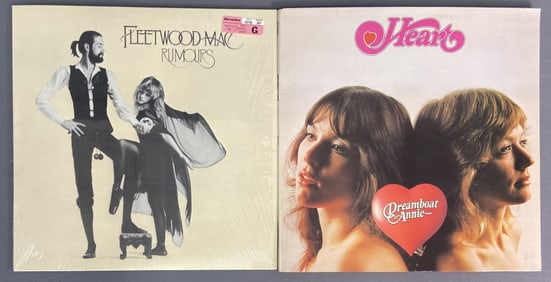 Vinyl Heart & Fleetwood Mac LP Albums Heart self titled album, Mushroom Records, MRS-5005,