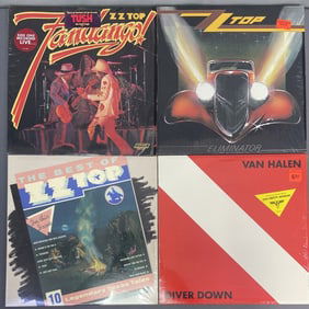 Vinyl Records ZZ Top & Van Halen Set of Four Fandango by ZZ Top, London Records PS 656,