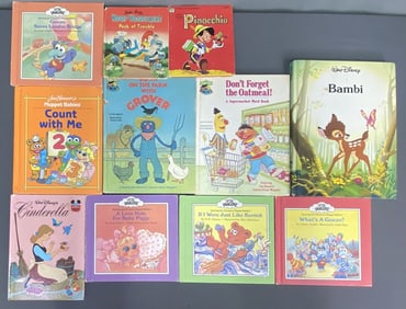 Vintage Books Muppets Disney Woody Woodpecker Muppet Babies What's a Gonzo by Andrew Gutelle,