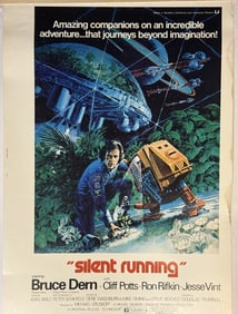 1972 Silent Running Original Movie Poater From closed movie theater collection.