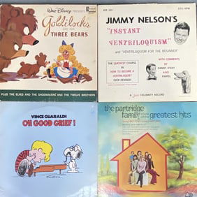 Vinyl Records for Kids Snoopy Disney Oh Good Grief by Vince Guaraldi. Warner Brothers WS 1747.