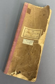 Antique Doctor Handwritten  Journal 1892 Journal for Dr. FA Hargrave of Palo Michigan from November
