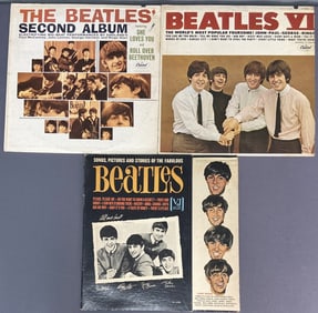 Beatles Vinyl Records Set of Three Songs, Pictures and Stories of the Fabulous Beatles, VeeJay