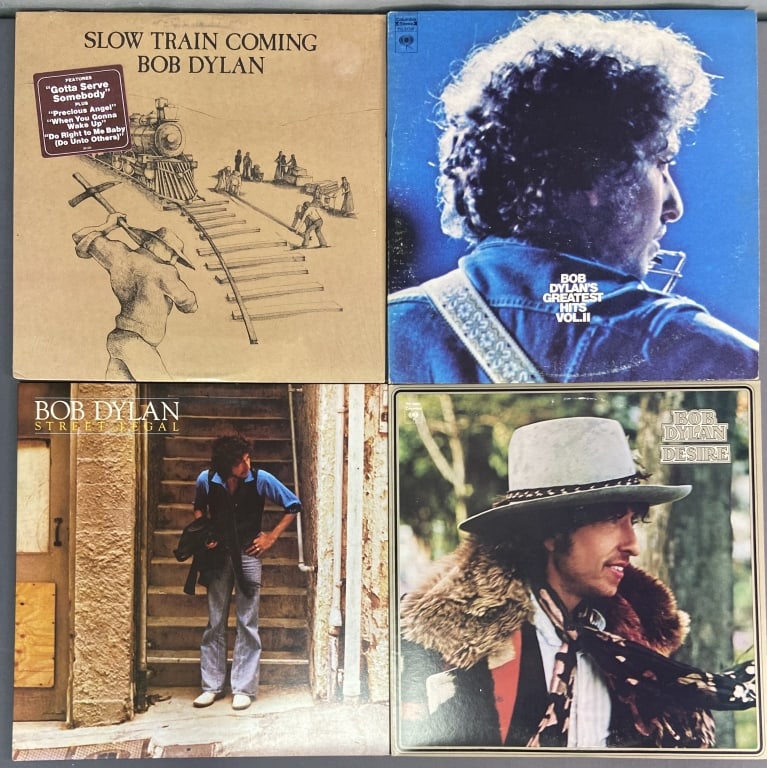Vinyl Bob Dylan Records Set of Four Slow Train Coming, Columbia Records FC 36120, (1 of 19)
