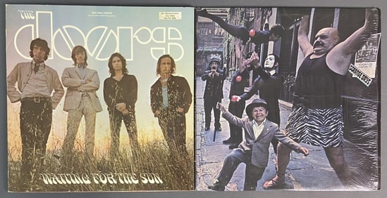 Vinyl Records The Doors Set of Two Waiting for the Sun, Elektra Records EKS-74024. Gatefold, demo