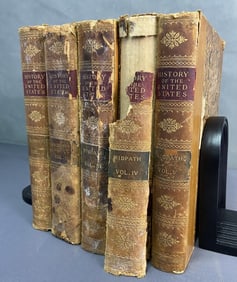 Antique Book Set History of the United States 1902 History of the United States by John Clark