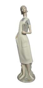 Lladro Nurse Figurine 4603 No cracks or chips. Few scuff marks. The figurine is matte, not glazed.