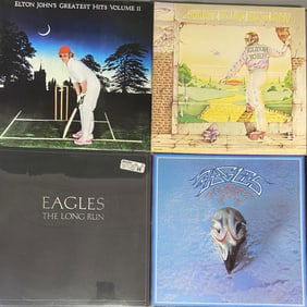 Vinyl Records Elton John & Eagles Set of Four Goodbye Yellow Brick Road by Elton John, MCA Records