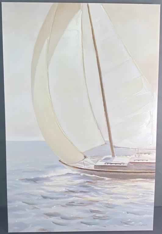 James Wiens Sailboat Giclee Giclee print with hand painted details by James Wiens, signed. Artwork (1 of 6)