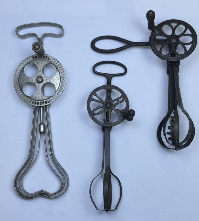 Antique & Vintage Metal Cast Iron Egg Beaters Makers and models including Dover, Holt, Minute Maid, (1 of 7)