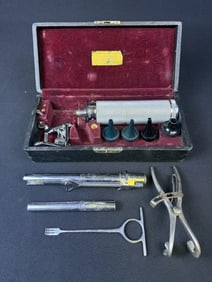 Vintage Medical Tools Welch Allyn Otoscope 5 items in total. Please refer to photos for item