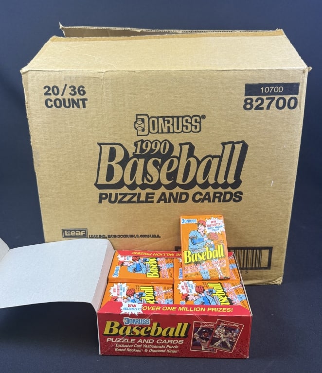 Donruss Baseball Cards 20 Boxes Unopened Packs In original shipping box measuring 13.5 x 15.25 x 11 (1 of 3)