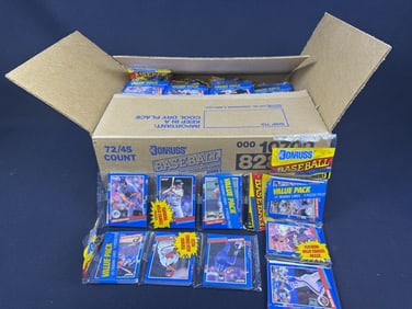 1991 Donruss Baseball Cards Unopened Value Packs In original shipping box measuring 15 x 6 x 11.5