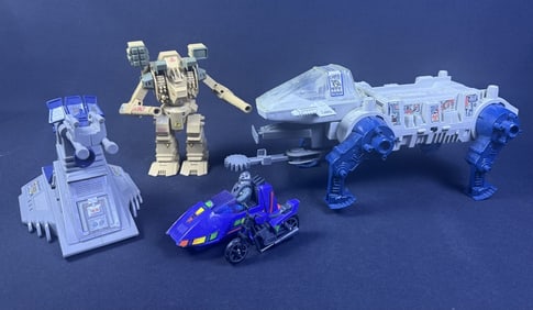 Vintage 1980s Toys M.A.S.K. Robotech Jayce MOTU Incomplete, electronics untested. Playwear overall.