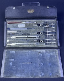 Dietzgen Commander Drawing Instruments With case.  Please see photos for item information and