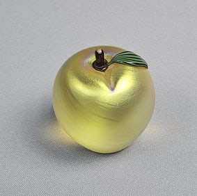 Orient & Flume Glass Paperweight Apple Approximately 2.5 x 2.25 inches. Free from damage. Please