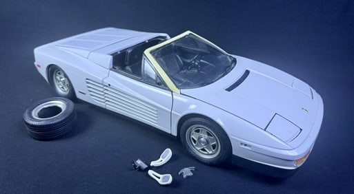 Pocher Ferrari Testarosa Spider 1/8 Scale Metal Model Approximately 21.5 x 9 x 5.5