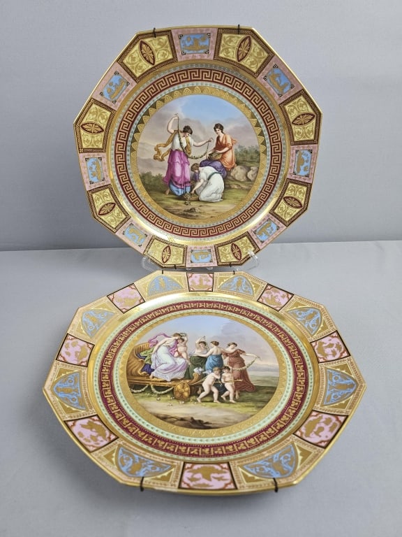 Vintage Royal Vienna Style Porcelain Decorative Cabinet Plates (1 of 11)