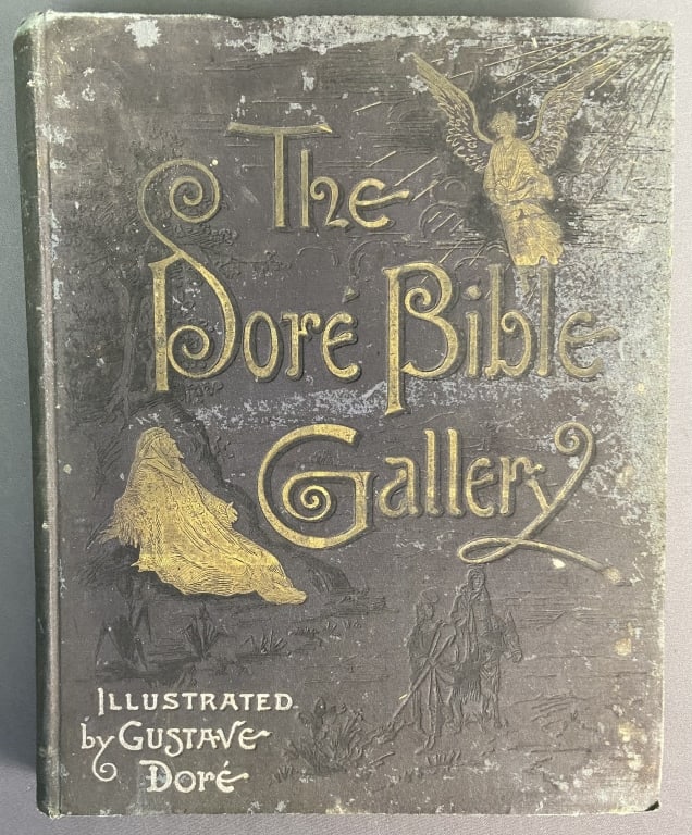 Antique Book Dore Bible Gallery The Dore Bible Gallery illustrated by Gustave Dore, published by (1 of 8)