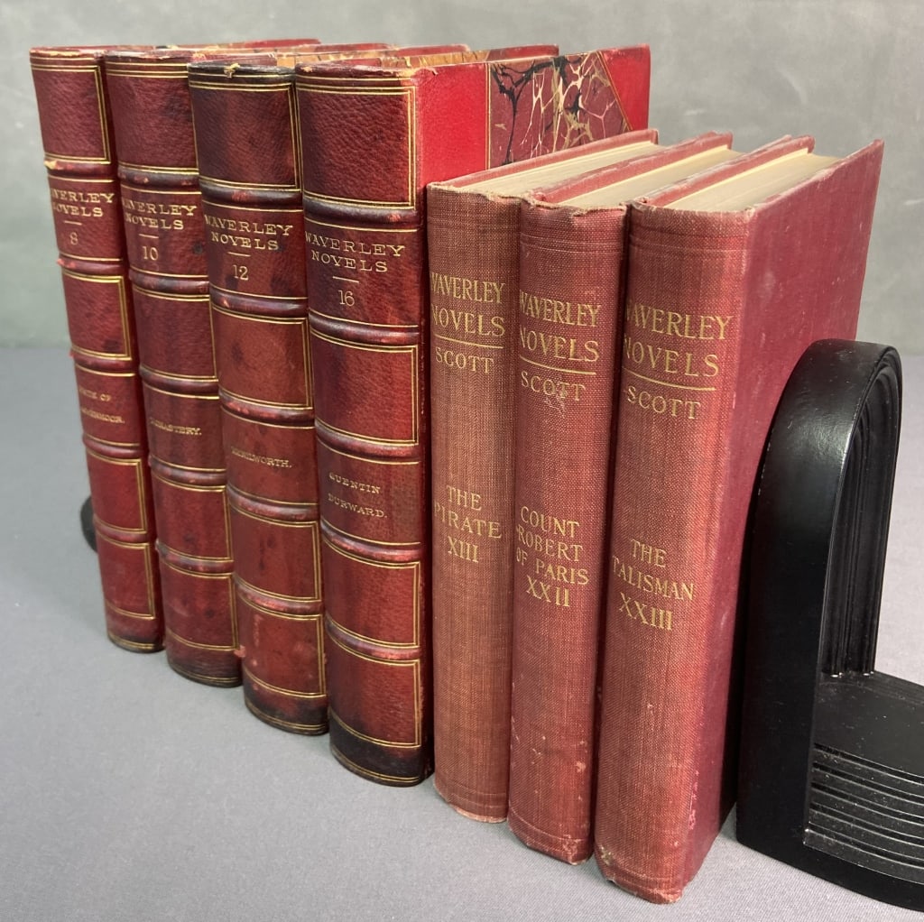 Antique Waverly Novels Sir Walter Scott Set of 7 The Pirate, Count Robert of Paris, and The Talisman (1 of 11)