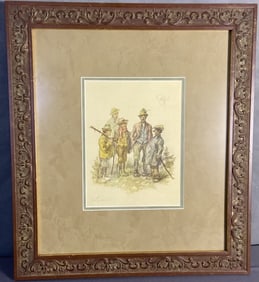 Heinz Geilfus Das Trieberlied Lithograph Humorous German lithograph by Heinz Geilfus, signed in