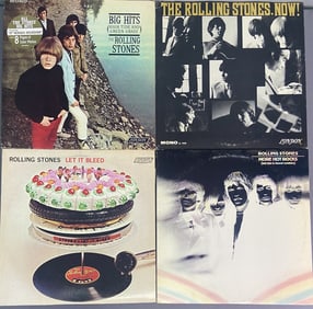 Vinyl Records Rolling Stones Set of Four Let it Bleed, London Records NPS-4, includes poster.