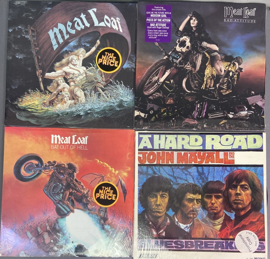 Vinyl Records Meatloaf & John Mayall Set of Four Dead Ringer by Meatloaf, Epic Records PE 36007, (1 of 13)