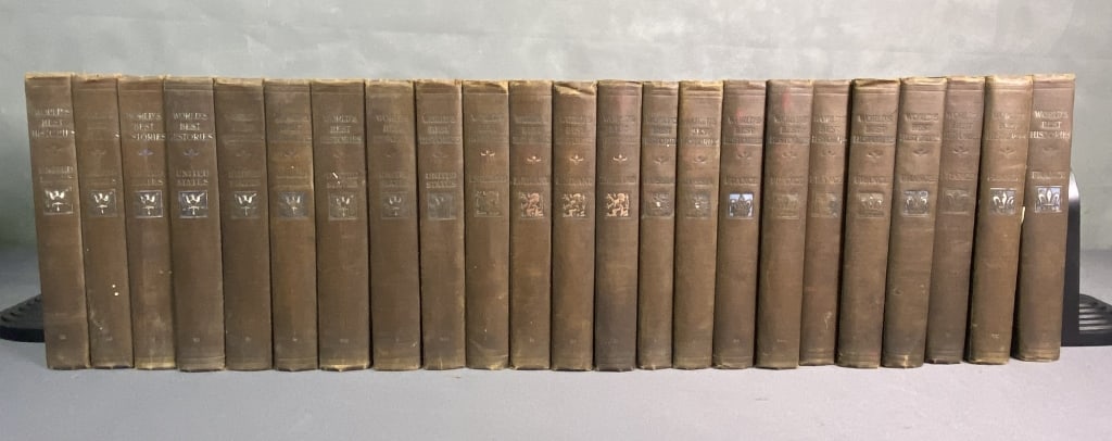 Antique Book Lot Worlds Best Histories 1904 Collection of 23 books covering the histories of the (1 of 15)