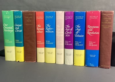Vintage Book Set Story of Civilization 10 Book Set The Story of Civilization by Will and Ariel