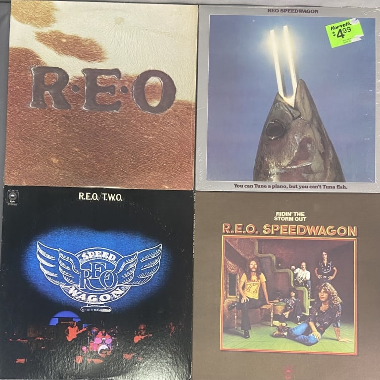 Vinyl Records REO Speedwagon Set of Four Ridin the Storm Out Epic Records PE (1 of 13)