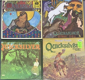 Vinyl Records Quicksilver Set of Four Happy Trails Capitol Records ST-120.