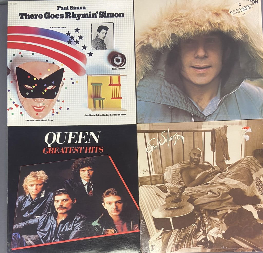 Vinyl Records Paul Simon Queen Shel Silverstein Queen Greatest Hits, Elektra Records (1 of 13)