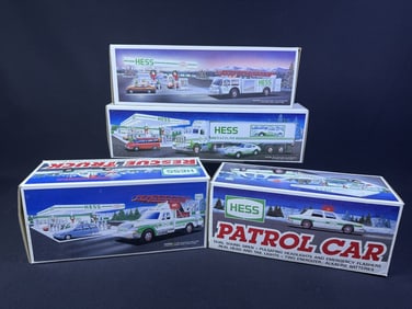 Hess Toy Vehicles Lot 1989, 1992-94 Boxed 1989 Toy Fire