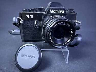 Mamiya ZE 35mm SLR Camera With 50mm lens.