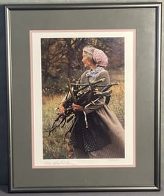 Tasha Tudor Photograph Portrait Signed Portrait of Tasha Tudor by Richard Wilson. Signed by the