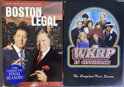 Boston Legal & WKRP in Cincinnati DVDs Boston Legal Season Five and WKRP in Cincinnati Season One on