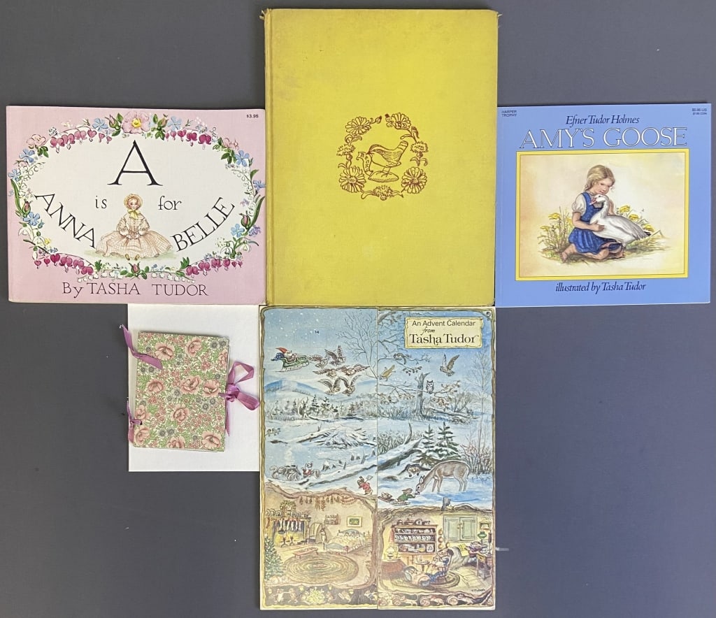 Tasha Tudor Books & Advent Calendar Selections from Tasha Tudor's Spring Bouquet handmade book, (1 of 12)