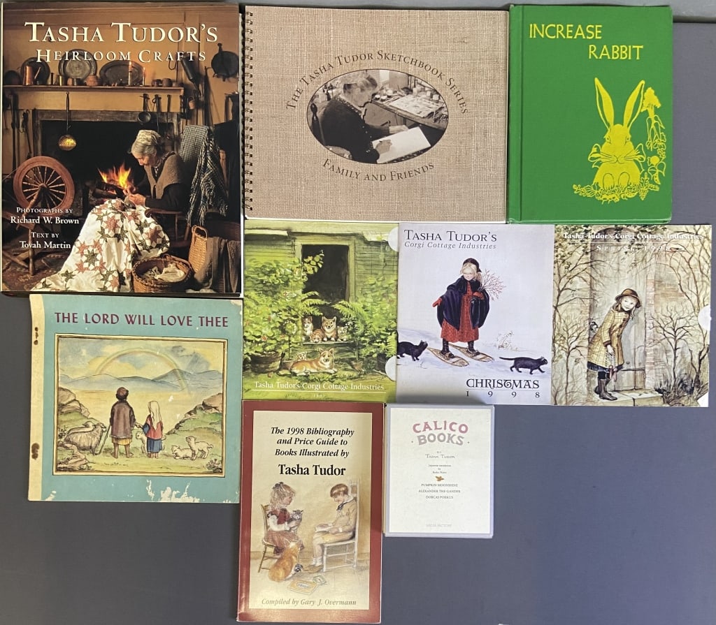 Tasha Tudor Books & Catalogues Calico Books: Pumpkin Moonshine, Alexander the Gander, and Dorcas: Calico Books: Pumpkin Moonshine, Alexander the Gander, and Dorcas Porkus, replicas of the Oxford University Press editions published by Media Factory 1999. Includes Japanese translation booklet. Tasha