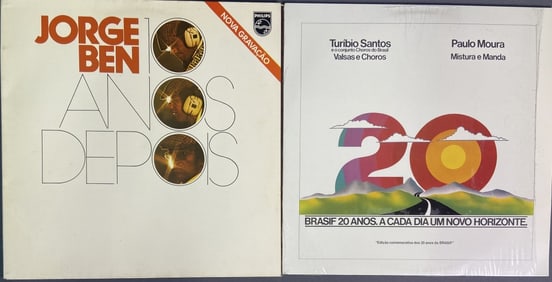 Vinyl Records Jorge Ben & Paulo Moura Vintage Brazilian music