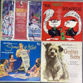 Vinyl Records Cinderella Disney Nutty Squirrels Cinderella Pinocchio and other Great Stories for