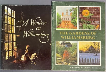 Vintage Williamsburg Virginia Booklets Set of 2 A Window on Williamsburg photographs by Taylor Biggs