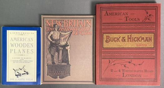 Vintage Antique Tool Books Set of Three Buck & Hickman Limited American Tools, facsimile of the 1902