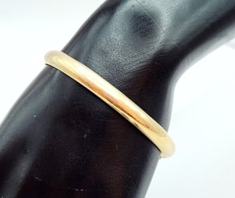14K Yellow Gold Bangle Bracelet Weighs 1.6