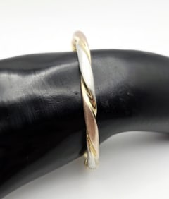 Milor Italy Sterling Silver Tri Color Bracelet Bracelet Measures 6" Bracelet Weighs 8.6 Grams