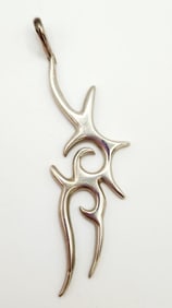 LD Sterling Abstract Native Tribal Pendant Weighs 11.5 grams.