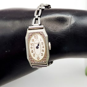 Vintage Stainless Steel Gruen Ladies Watch Kestenmade Band