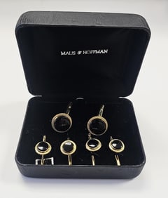 14K Gold Filled & Onyx Cuff Links & Studs 14K Gold Filled & Onyx Cuff Links & Studs