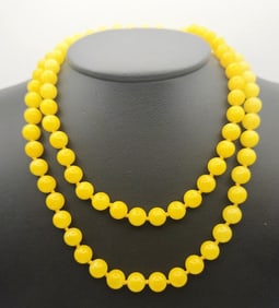 Vintage Sterling Silver Calcite Necklace Necklace Measures