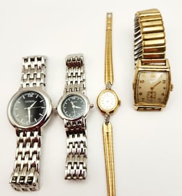 Elgin 10K Rolled Gold Plate/Filled Watches & Geneva Quartz Watches