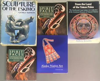 Vintage Northwest Indigenous Art Books Set of 4 From the Land of the Totem Poles by Aldona Jonaitis.